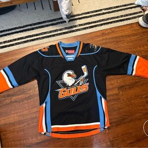 Black and Orange Hockey Jersey